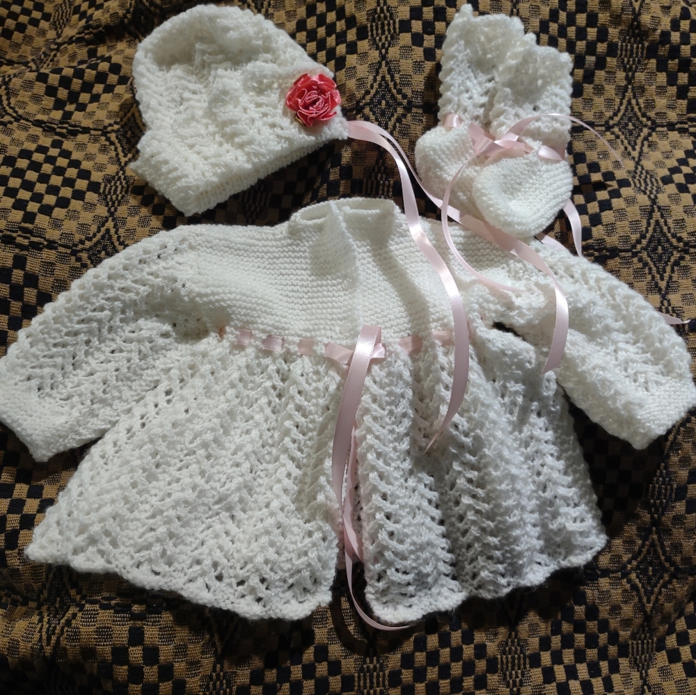 Victorian lacy baby ensemble